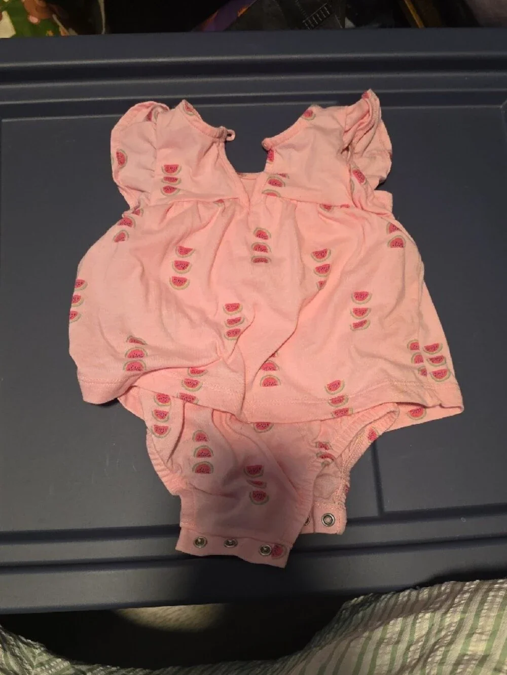 Carter's Pink Watermelon Print Baby Dress with Bloomers